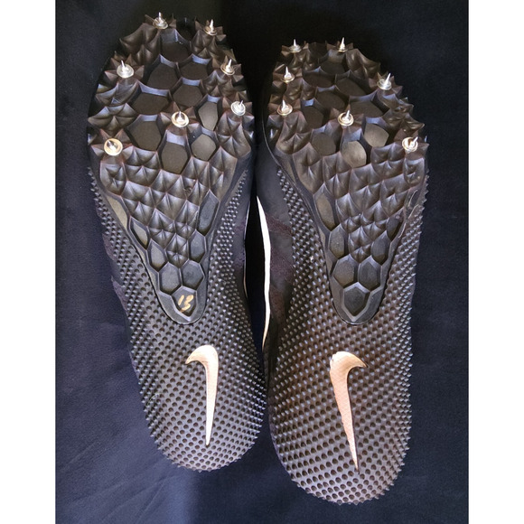 Men Nike Zoom Rival S Sprint Track And Field Spikes Shoes Black White Size 8 - Picture 6 of 6